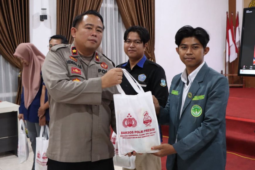 Gandeng Mahasiswa dan OKP, Polres Batola Gelar Baksos Polri Presisi