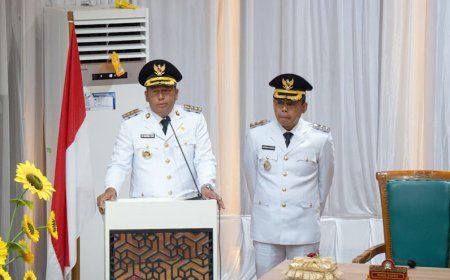 Pidato Perdana di Rapat Paripurna DPRD Batola, Bupati Bahrul Ilmi Pertegas Komitmen