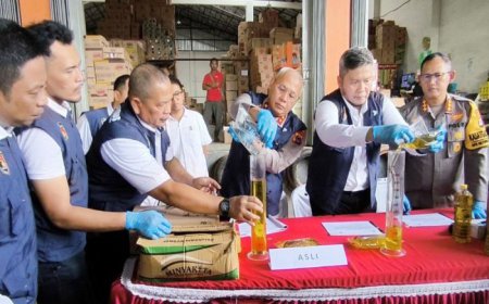 Satgas Pangan Polda Kalsel Sita 3,26 Ton MinyaKita Palsu