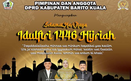DPRD Barito Kuala Mengucapkan Selamat Idulfitri 1446 Hijriah