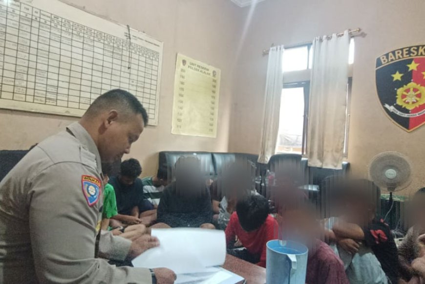 Tawuran Jelang Sahur, Puluhan Remaja Diamankan Polsek Alalak Batola