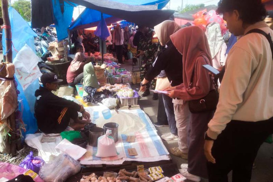 Cek Keamanan Harga Pangan, Satgas Pangan Polres Batola dan TPID Tinjau Pasar Tamban