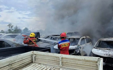Asuransi Klaim Seluruh Mobil Terdampak Kebakaran di PT JBA Banjarmasin