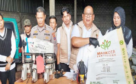 Satgas Pangan Polda Kalsel Bongkar Pemalsuan Pupuk di Banjarbaru