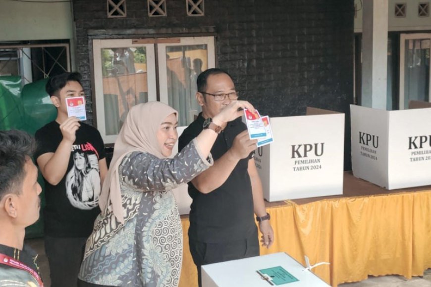 PSU Banjarbaru 2025, Lisa Halaby Mencoblos di TPS 026