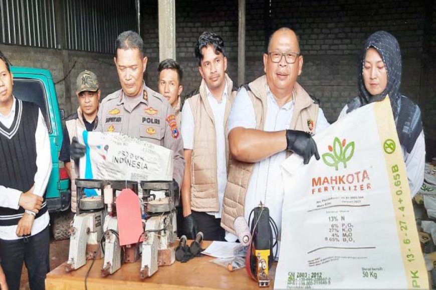 Satgas Pangan Polda Kalsel Bongkar Pemalsuan Pupuk di Banjarbaru
