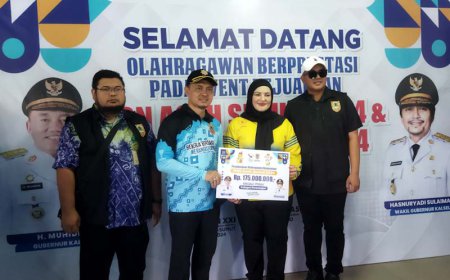 Ratusan Atlet Kalsel Terima Bonus Medali PON dan Peparnas 2024