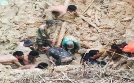 Seorang Pendulang Intan Tewas Tertimbun Tanah Longsor di Cempaka Banjarbaru