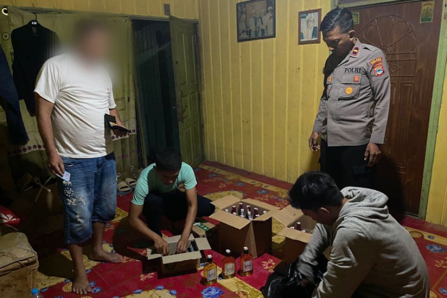 Penjual Miras di Marabahan Batola Digerebek, Puluhan Botol Gaduk Disita