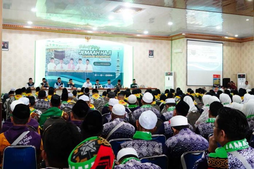 Kloter Gabungan Kalsel-Kalteng Tutup Gelombang Pertama Embarkasi Banjarmasin