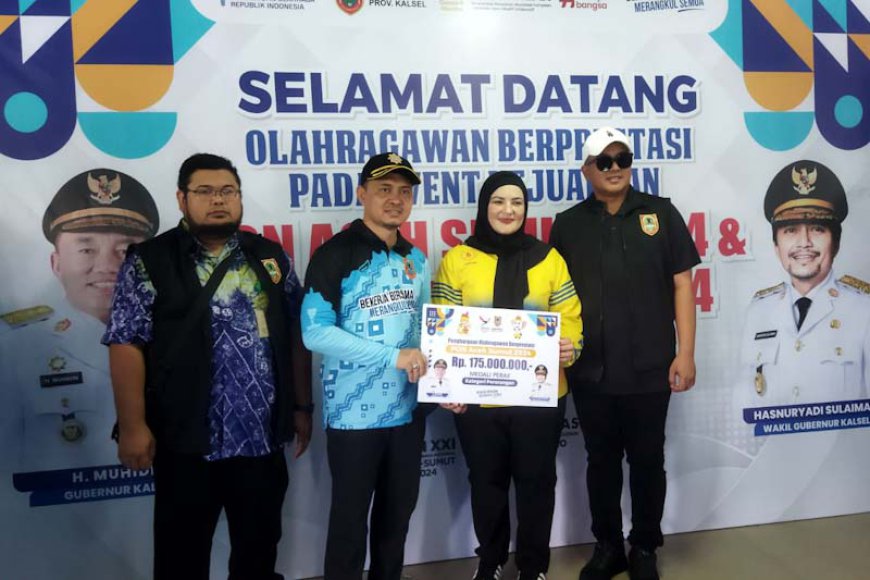 Ratusan Atlet Kalsel Terima Bonus Medali PON dan Peparnas 2024