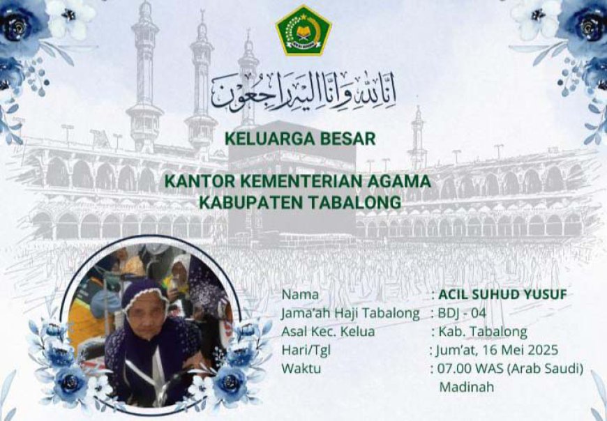 Seorang Calon Haji Asal Tabalong Wafat di Madinah