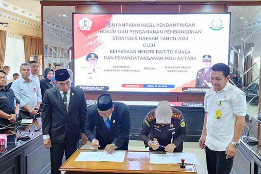 Usai Beri Catatan, Kejari dan Pemkab Batola Sepakat Perpanjang MoU Pendampingan Hukum