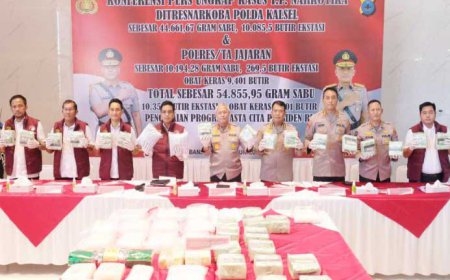 Polda Kalsel Sita Puluhan Gram Sabu dan Ekstasi Milik Fredy Pratama