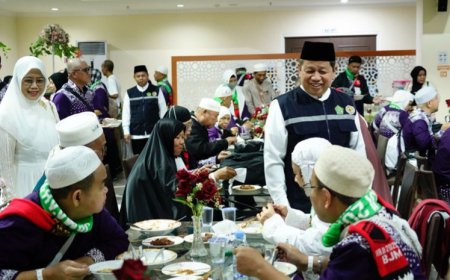 Soto Banjar Sambut Kedatangan Kloter 01 Jemaah Haji Debarkasi Banjarmasin di Tanah Air