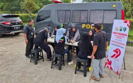 Polres Batola Gelar CFD dan Pelayanan Gratis Sambut Hari Bhayangkara ke-79