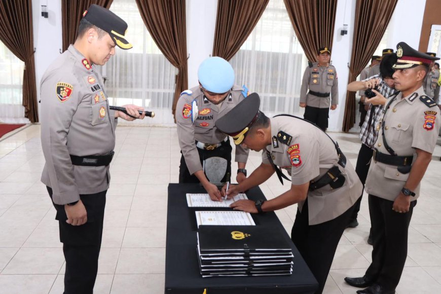 Rotasi Pejabat di Polres Batola, Kabag Ops dan Sejumlah Perwira Pertama Duduki Jabatan Baru