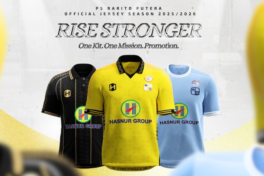 Uniknya Jersey Barito Putera Musim 2025/2026, Dari Ornamen Zirah Pangeran Antasari Hingga Jukung