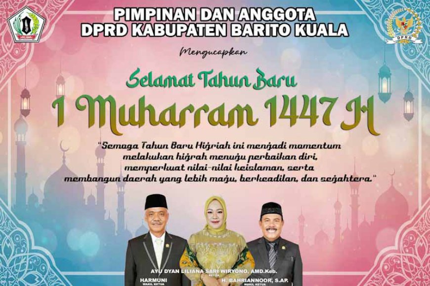 DPRD Batola Mengucapkan Selamat Tahun Baru Islam 1447 Hijriah