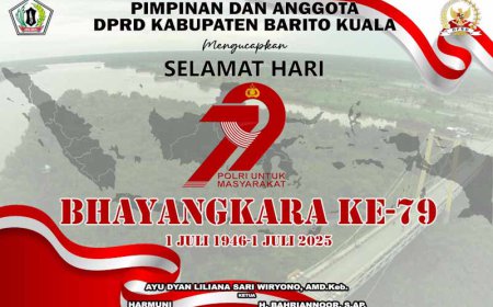 DPRD Barito Kuala Mengucapkan Selamat Hari Bhayangkara ke-79