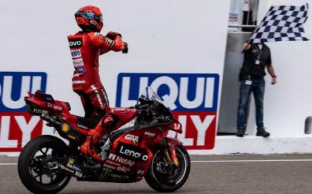 Dominasi MotoGP Jerman 2025, Marc Marquez Selebrasi Aura Farming Pacu Jalur