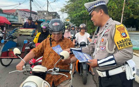 Operasi Patuh Intan 2025, Satlantas Batola Lakukan Edukasi Sebelum Penindakan
