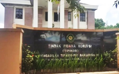 Pengadilan Tipikor Vonis Debitur BPR Batola 1 Tahun Bui, Wajib Bayar Rp1 Miliar