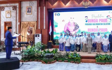 Pengukuhan Bunda PAUD Kalsel, Gubernur Tekankan Peran Strategis Pendidikan Anak