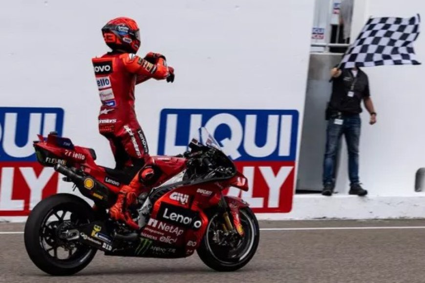 Dominasi MotoGP Jerman 2025, Marc Marquez Selebrasi Aura Farming Pacu Jalur