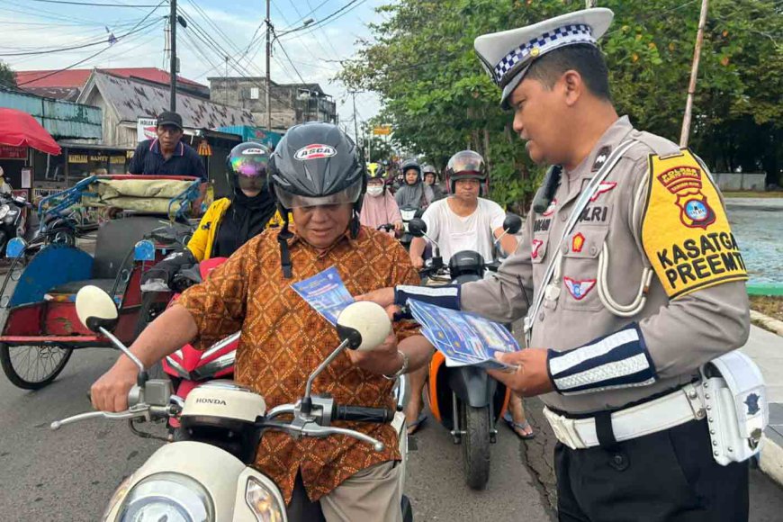 Operasi Patuh Intan 2025, Satlantas Batola Lakukan Edukasi Sebelum Penindakan