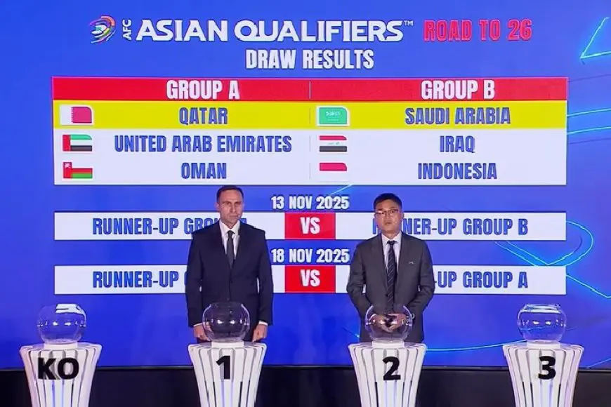 Hasil Undian Kualifikasi Piala Dunia 2026, Timnas Indonesia Bersua Arab Saudi dan Irak