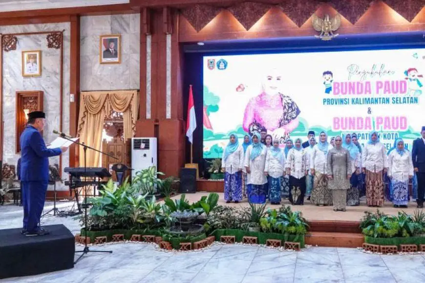 Pengukuhan Bunda PAUD Kalsel, Gubernur Tekankan Peran Strategis Pendidikan Anak