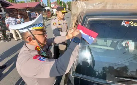 Jelang HUT Kemerdekaan Republik Indonesia, Ribuan Bendera Merah Putih Disebar di Batola