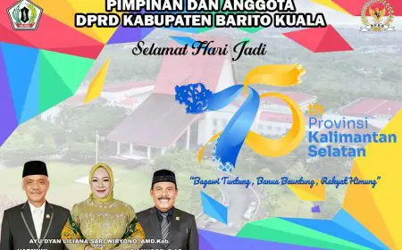 DPRD Batola Mengucapkan Selamat Hari Jadi ke-75 Provinsi Kalsel