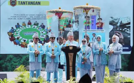 Puncak Hari Jadi ke-75 Kalsel, Dari Tari Kolosal Meratus hingga Penyerahan Puluhan Penghargaan