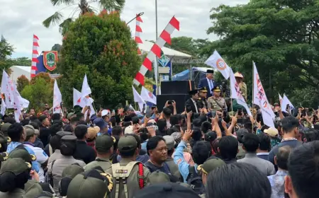 Tolak Taman Nasional Meratus, Ratusan Massa Sambangi Kantor Gubernur Kalsel