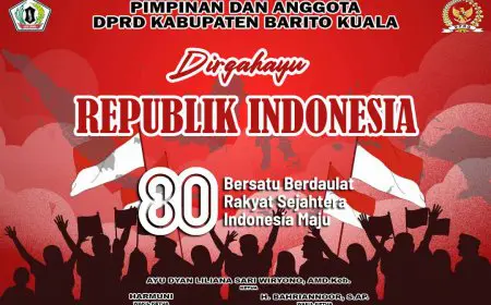 DPRD Batola Mengucapkan Dirgahayu ke-80 Republik Indonesia