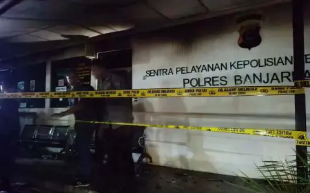 Disebabkan Arus Pendek, Kerugian Kebakaran Mako Polres Banjarbaru Capai Rp3,29 Miliar