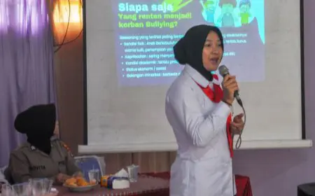 Setop Perundungan di Sekolah, Polwan Polres Batola Mengampanyekan Rise And Speak