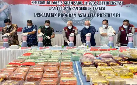 Termasuk Jaringan Fredy Pratama, Narkoba Senilai Rp110 Miliar Dimusnahkan Polda Kalsel