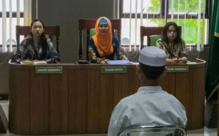 Pelaku Pembunuhan Santri di HST Divonis 7,5 Tahun Penjara
