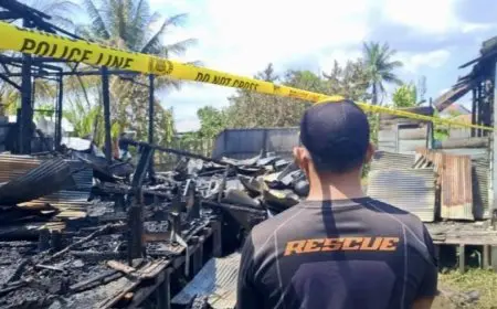 Dua Pria Meninggal Dunia Dalam Kebakaran di Teluk Tiram Banjarmasin