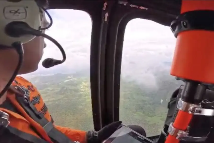 Sebelum Dilaporkan Hilang di Mantewe Tanbu, Helikopter EastIndo Air Berasap dan Terbang Rendah