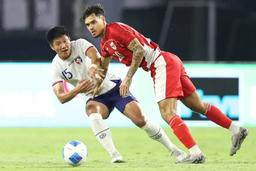 Debut Dua Pemain Naturalisasi, Timnas Indonesia Gasak China Taipei di Surabaya