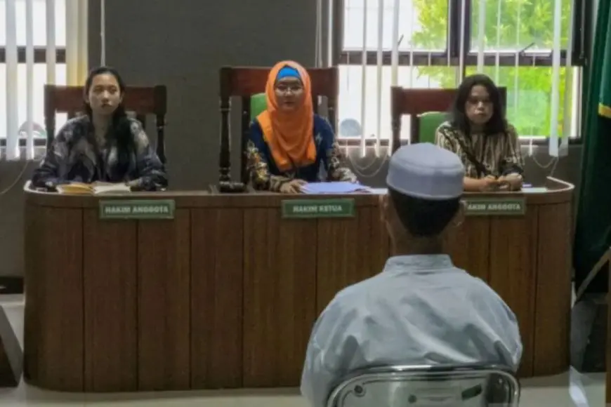 Pelaku Pembunuhan Santri di HST Divonis 7,5 Tahun Penjara
