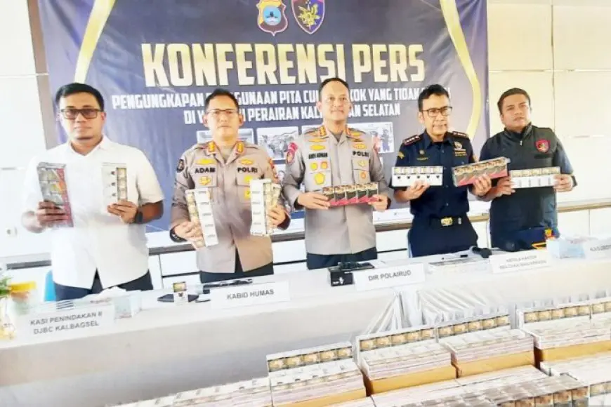 Modus Salah Gunakan Pita Cukai, Sindikat Rokok Ilegal Digulung Polda Kalsel