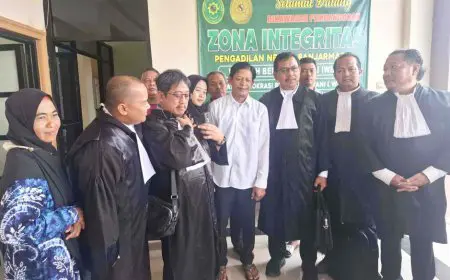 Dua Terdakwa Perintangan Penyidikan di Batola Divonis Bebas