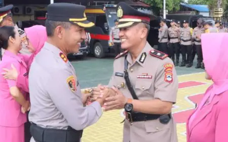 Sertijab Enam Pejabat Polres HST, Dari Wakapolres Hingga Kapolsek Pandawan