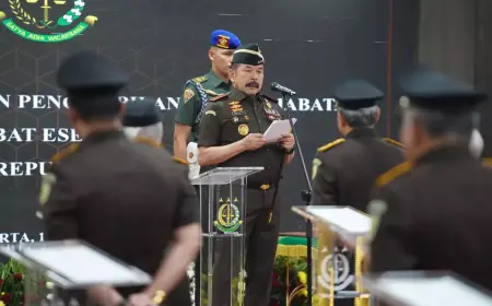 Jaksa Agung Rotasi 73 Pejabat Kejagung, Termasuk Kajati Kalsel