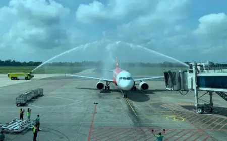 Penerbangan Internasional Perdana dari Syamsudin Noor, AirAsia Antar 180 Penumpang ke Kuala Lumpur